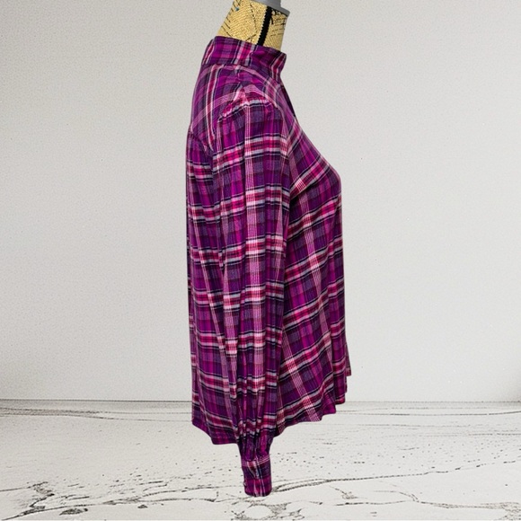 275 - RW & CO Blouse - 100% Viscose - Ties & Buttons - Picture 4 of 16